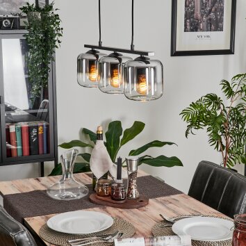 Lauden Pendelleuchte Glas 15 cm Rauchfarben, 3-flammig Lauden Pendelleuchte Glas 15 cm Rauchfarben, 3-flammig