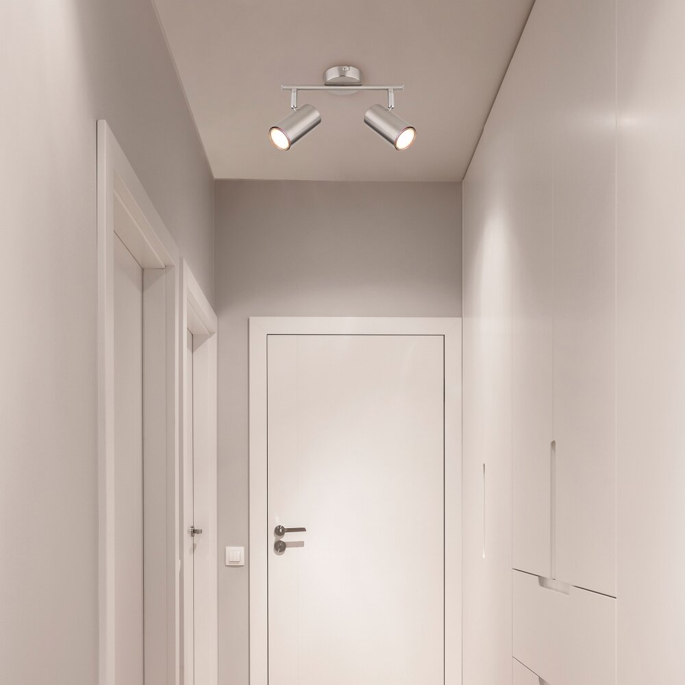 Globo ALLVI Deckenleuchte Nickel-Matt, 2-flammig main product photo