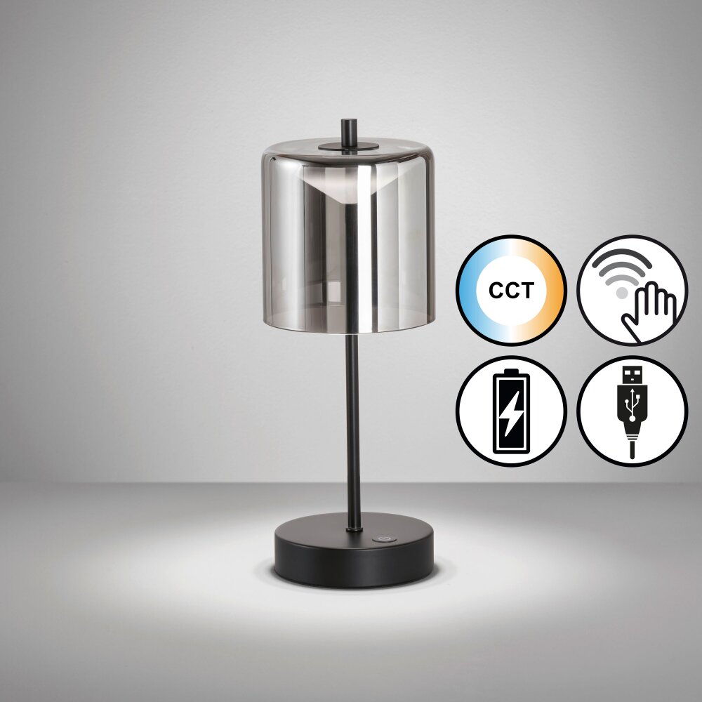 FHL easy Riva Tischleuchte LED Schwarz, 1-flammig main product photo