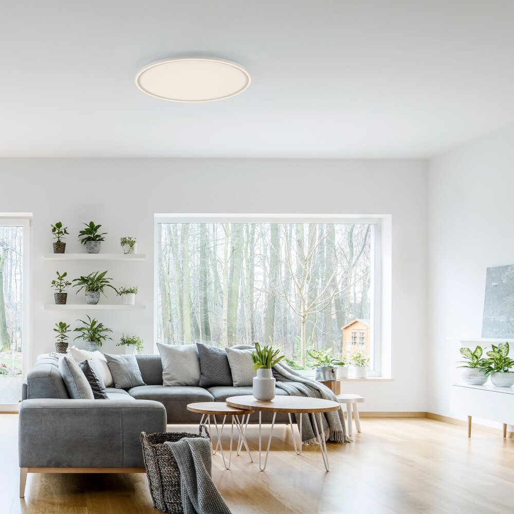 Leuchten Direkt EDGING Deckenpanel LED Weiß, 2-flammig, Fernbedienung main product photo