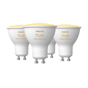 Philips Hue 4er Set GU10 LED 5 Watt 2200-6500 Kelvin 350 Lumen