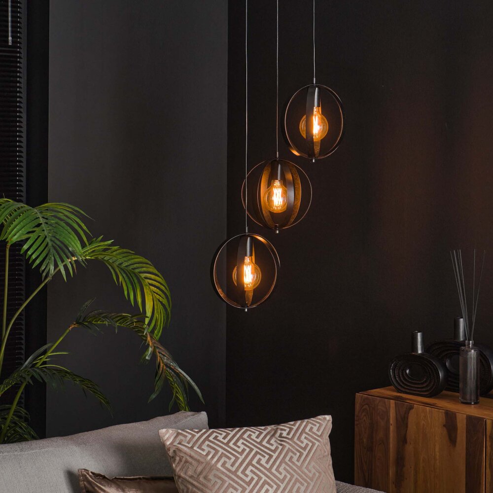 Turn Pendelleuchte Anthrazit, 3-flammig main product photo