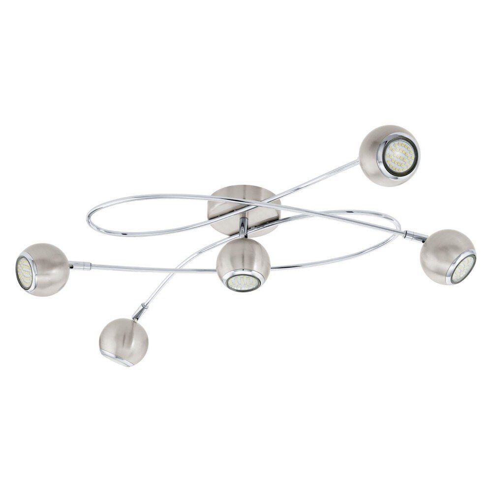 Eglo LOCANDA Deckenleuchte Nickel-Matt, 5-flammig main product photo