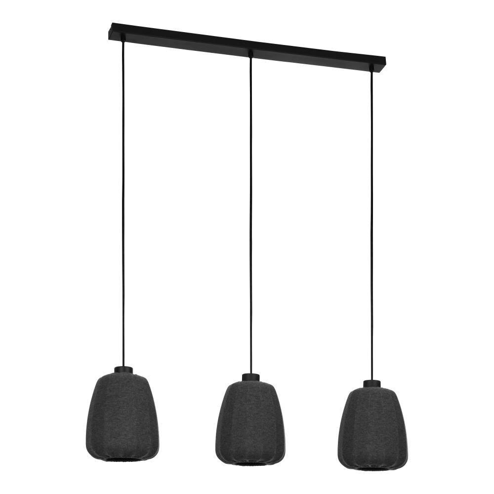 Eglo BARLASTON Hängeleuchte Schwarz, 3-flammig main product photo