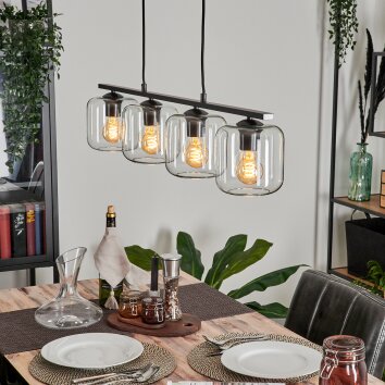 Lauden Pendelleuchte Glas 15 cm Klar, 4-flammig Lauden Pendelleuchte Glas 15 cm Klar, 4-flammig