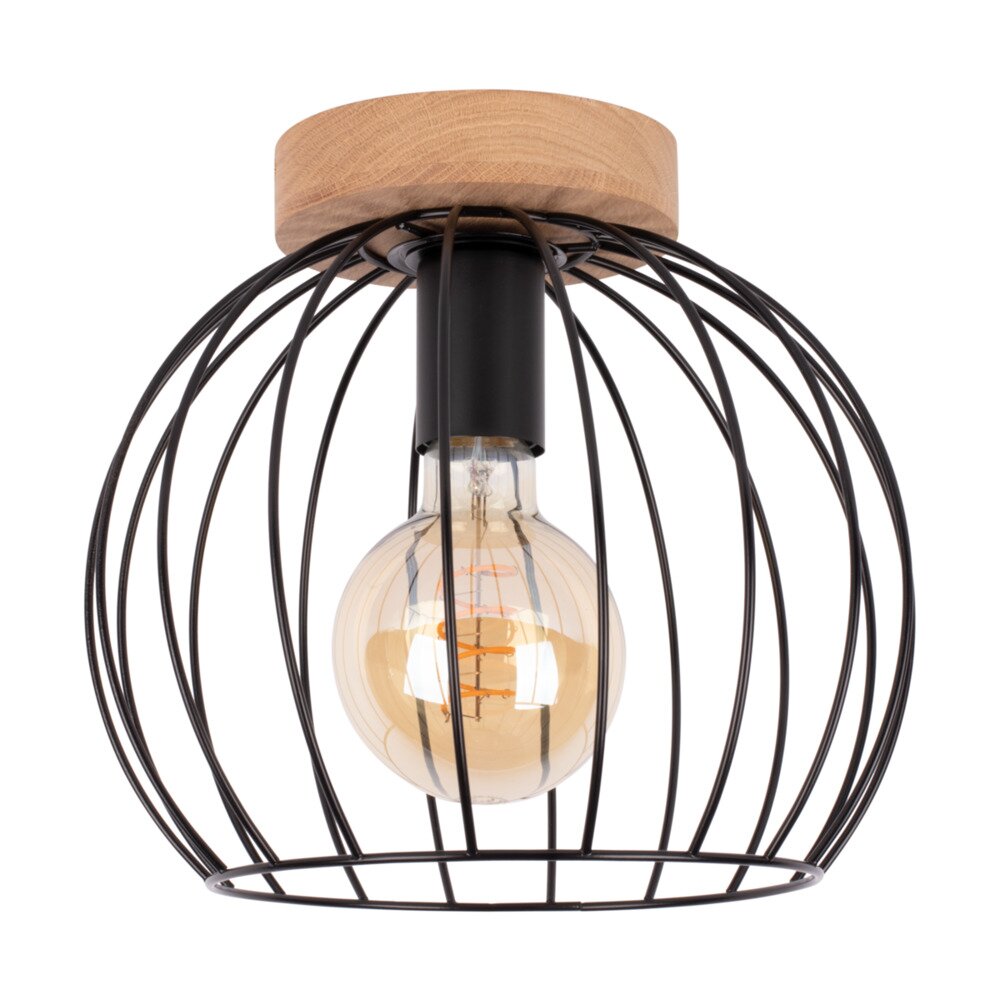 Lecueder Deckenleuchte Holz hell, 1-flammig main product photo