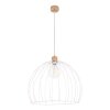 Lecueder Pendelleuchte Holz hell, 1-flammig