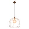 Lecueder Pendelleuchte Holz hell, 1-flammig
