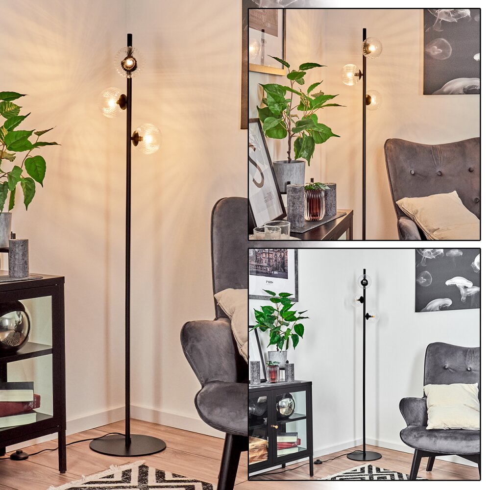 Remaisnil Stehleuchte Schwarz, 3-flammig main product photo