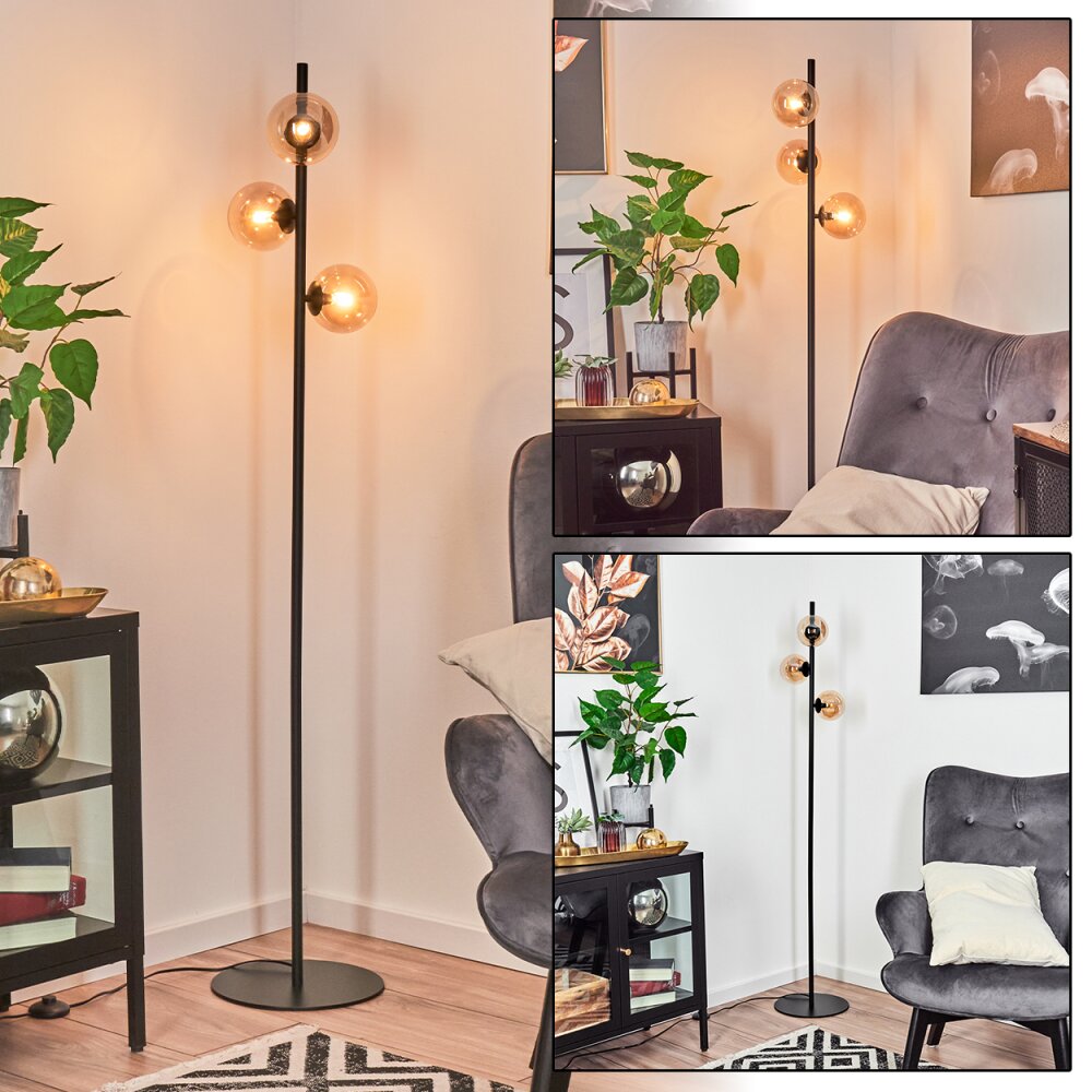 Remaisnil Stehleuchte Schwarz, 3-flammig main product photo