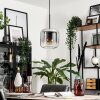 Lauden Hängeleuchte Glas 20cm Klar, Rauchfarben, 1-flammig