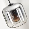 Lauden Hängeleuchte Glas 20cm Klar, Rauchfarben, 1-flammig