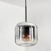Lauden Hängeleuchte Glas 20cm Klar, Rauchfarben, 1-flammig