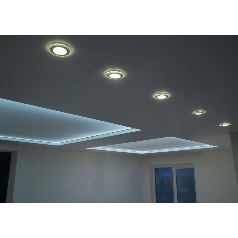Trio ARGUS Einbauleuchte LED Chrom, 2-flammig, Fernbedienung, Farbwechsler main product photo