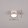 Trio ARGUS Einbauleuchte LED Chrom, 2-flammig, Fernbedienung, Farbwechsler