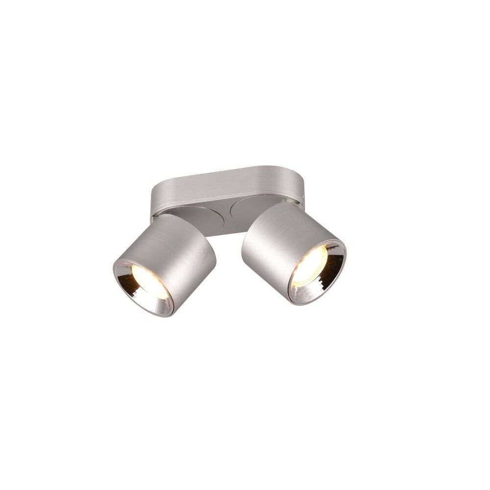 Trio GUAYANA Deckenleuchte Nickel-Matt, 2-flammig main product photo