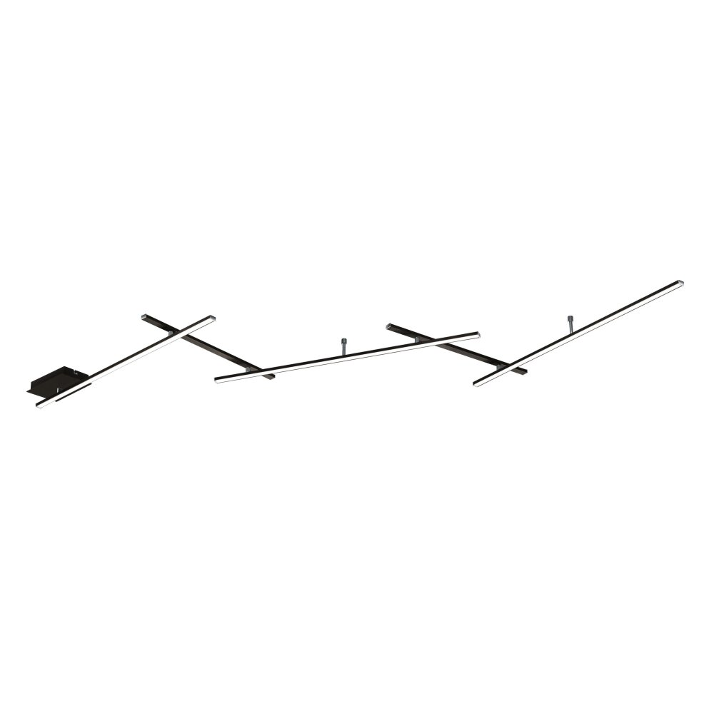 Trio INDIRA Deckenleuchte LED Schwarz, 1-flammig main product photo
