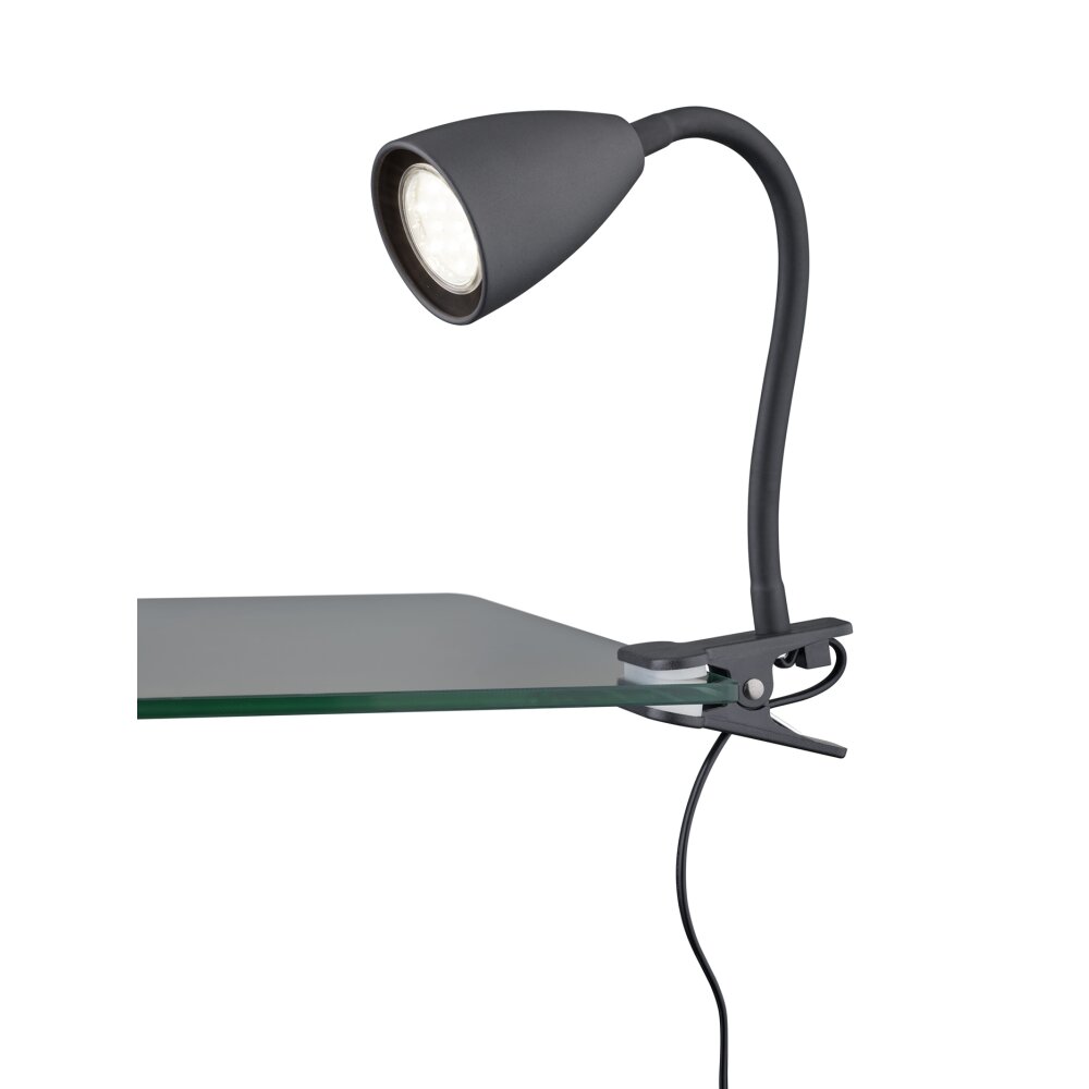 Trio WANDA Klemmleuchte Schwarz, 1-flammig main product photo