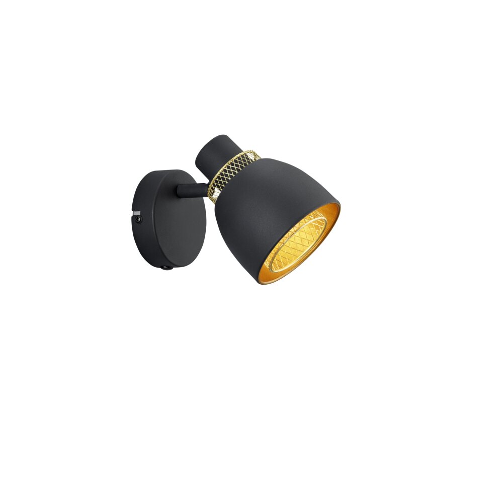 Reality Punch Wandleuchte Gold, Schwarz, 1-flammig main product photo
