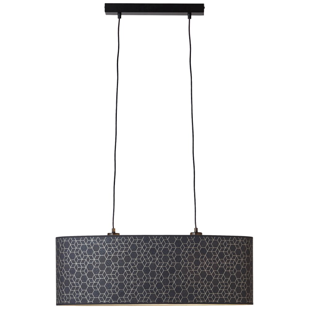Brilliant Galance Pendelleuchte Schwarz, 2-flammig main product photo