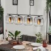 Lauden Hängeleuchte Glas 20cm Chrom, Klar, Rauchfarben, 4-flammig Lauden Hängeleuchte Glas 20cm Chrom, Klar, Rauchfarben, 4-flammig