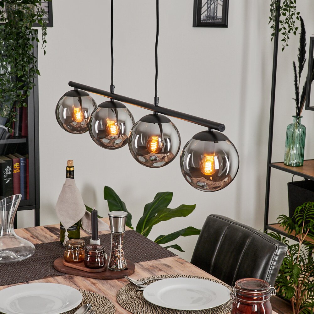 Gastor Hängeleuchte Rauchfarben, 4-flammig main product photo