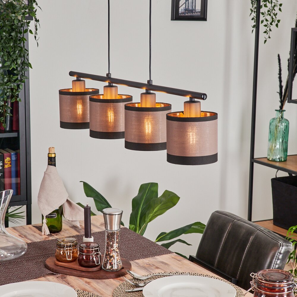 Lohobe Pendelleuchte Schwarz, 4-flammig main product photo