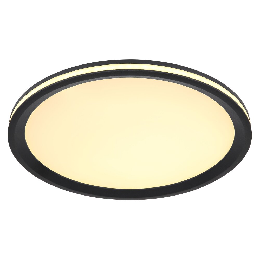 Globo BELISSA Deckenpanel LED Schwarz, 1-flammig main product photo