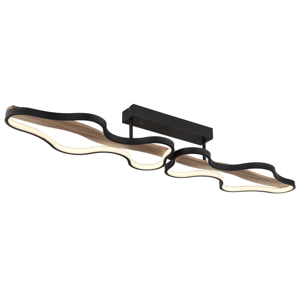 Globo BEZZY Deckenleuchte LED Schwarz, 1-flammig, Fernbedienung main product photo