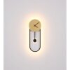 Globo UHR Wandlampe LED Schwarz, 1-flammig
