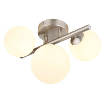 Globo RIHA Deckenleuchte LED Nickel-Matt, 3-flammig