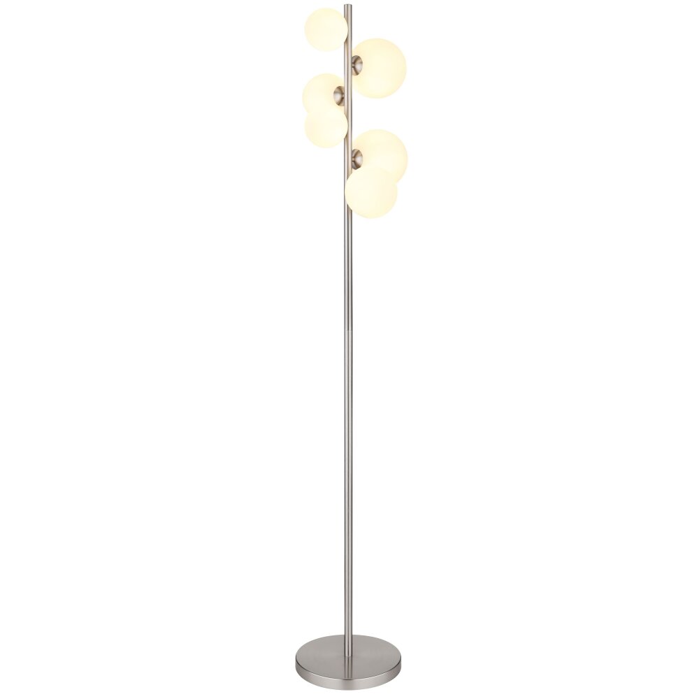 Globo RIHA Stehleuchte LED Nickel-Matt, 6-flammig main product photo