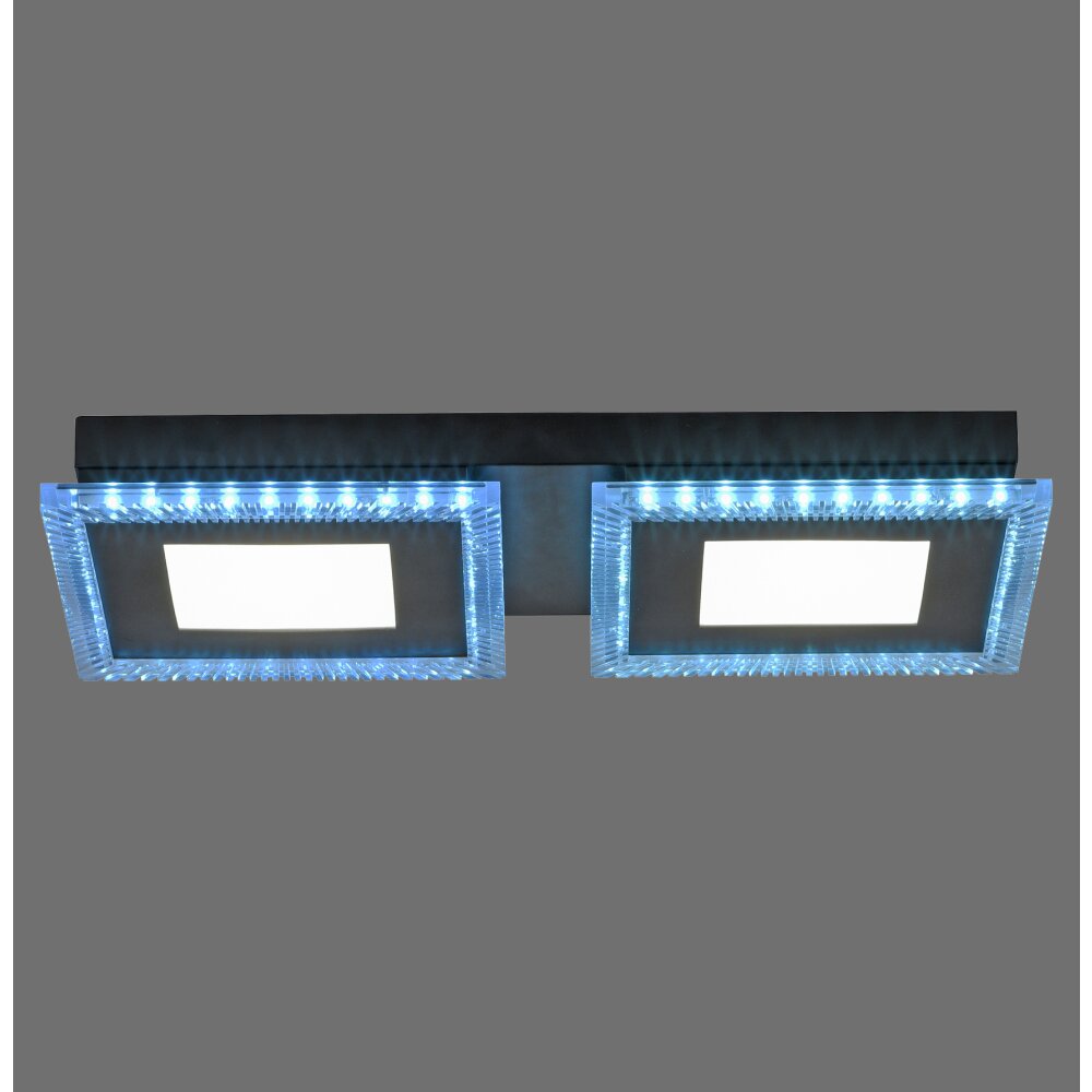 Leuchten Direkt ACRI Deckenleuchte LED Schwarz 14512-18