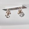 Yometchen Deckenleuchte LED Nickel-Matt, 2-flammig