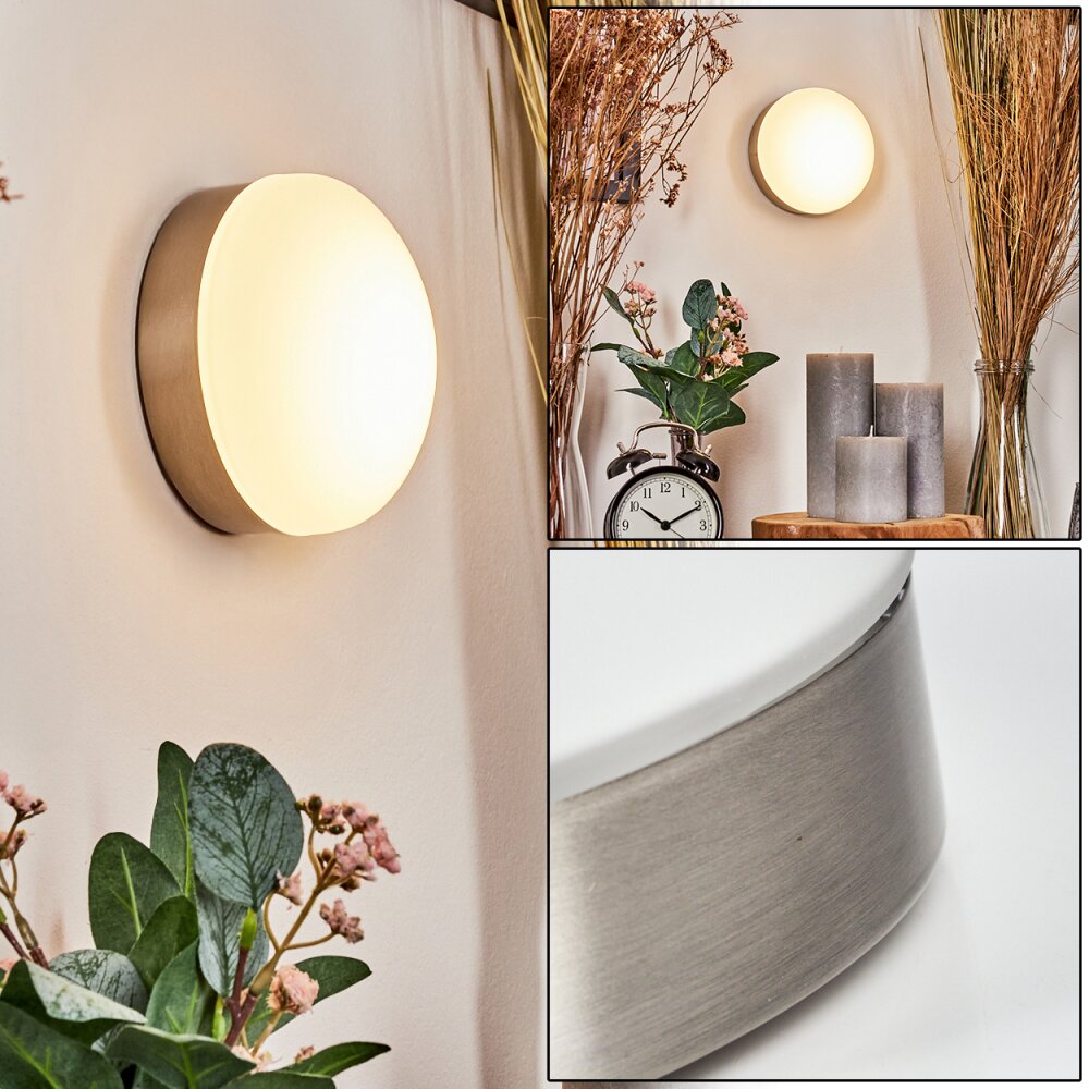 Hutton Wandleuchte LED Nickel-Matt, 1-flammig main product photo