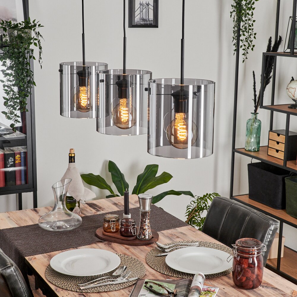 Parane Hängeleuchte Rauchfarben, 3-flammig main product photo