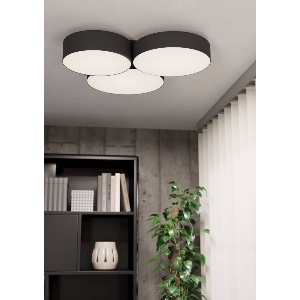 Eglo BARBANO-Z Deckenleuchte LED Schwarz, 3-flammig main product photo