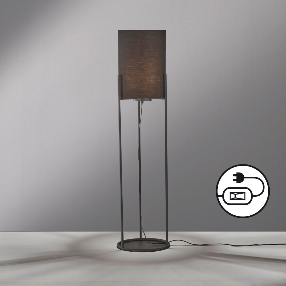 Fischer & Honsel Spenzer Stehleuchte Schwarz, 1-flammig main product photo