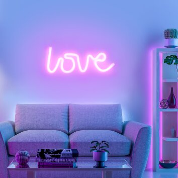 Leuchten Direkt NEON-LOVE Dekoleuchte LED Pink 85021-87