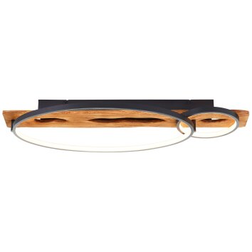 Brilliant Pirus Deckenleuchte LED Braun, Schwarz, 1-flammig Brilliant Pirus Deckenleuchte LED Braun, Schwarz, 1-flammig