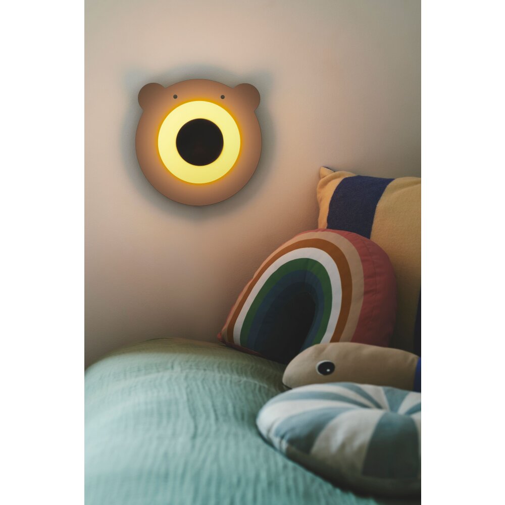 Nordlux BRUNABEAR Wandleuchte Braun, 1-flammig main product photo
