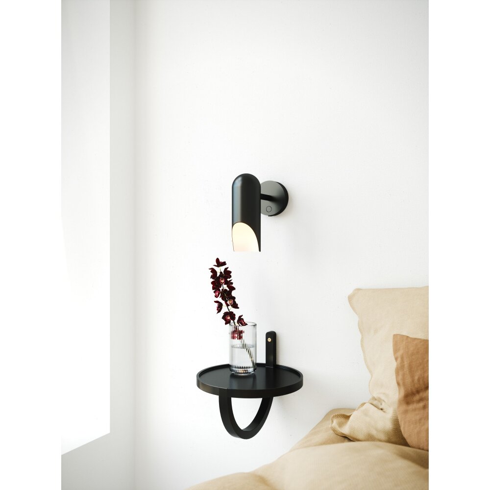Design For The People by Nordlux ROCHELLE Wandleuchte Schwarz, 1-flammig main product photo