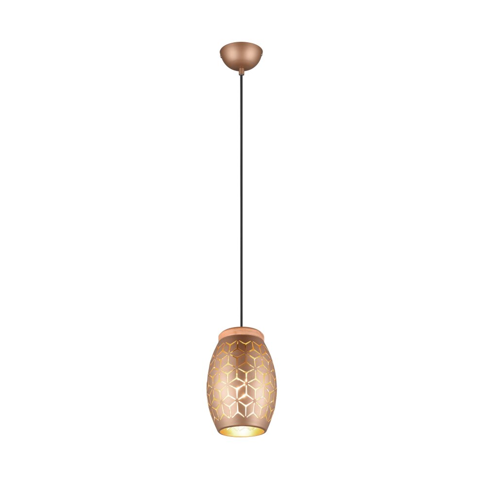 Reality BIDAR Pendelleuchte Braun, Naturfarben, 1-flammig main product photo