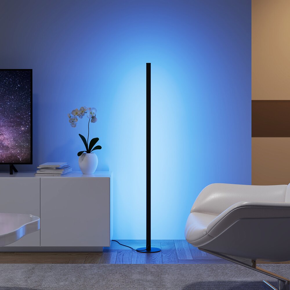 Reality TENDO Stehleuchte LED Schwarz, 1-flammig, Fernbedienung, Farbwechsler main product photo