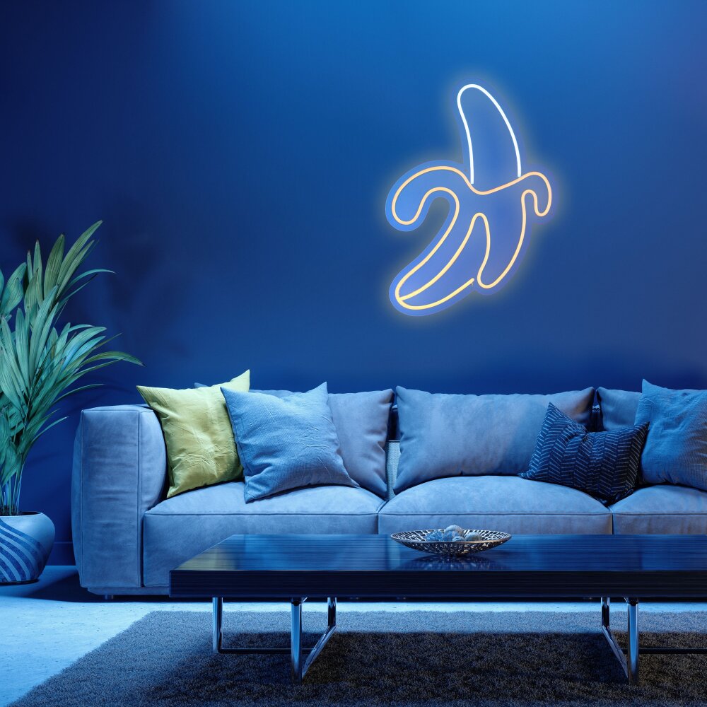 Leuchten Direkt NEON-BANANE Dekoleuchte LED Gelb, Weiß, 1-flammig main product photo