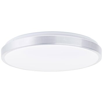 Brilliant Livius Deckenleuchte LED Silber, 1-flammig, Fernbedienung