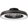 Brilliant Mazzaro Deckenventilator LED Schwarz, 1-flammig, Fernbedienung, Farbwechsler