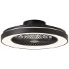 Brilliant Mazzaro Deckenventilator LED Schwarz, 1-flammig, Fernbedienung, Farbwechsler