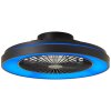 Brilliant Mazzaro Deckenventilator LED Schwarz, 1-flammig, Fernbedienung, Farbwechsler