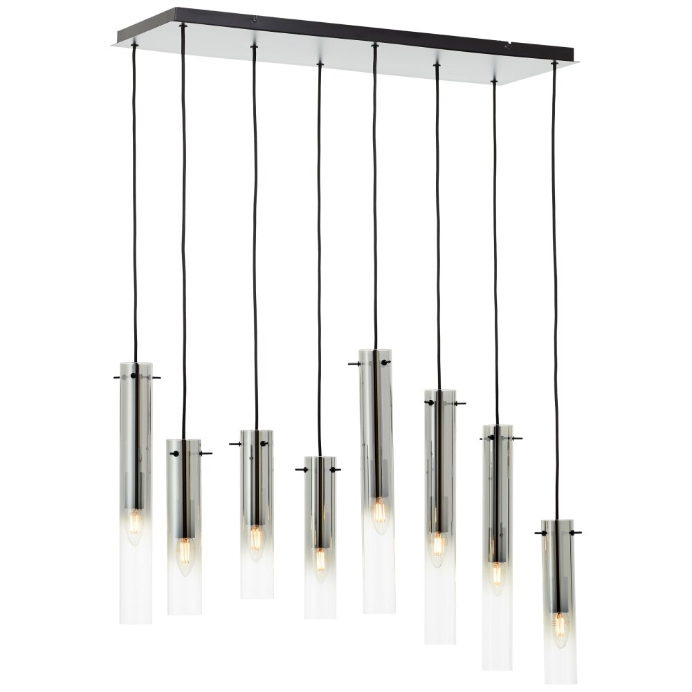 Brilliant Glasini Pendelleuchte Schwarz, 8-flammig main product photo